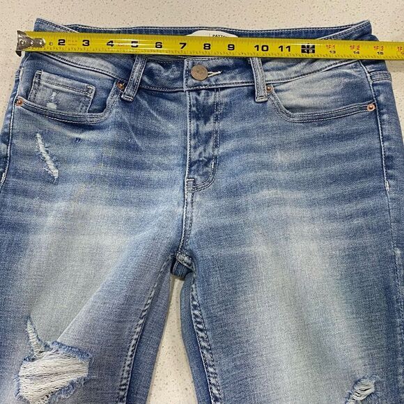 BKE Payton Mid Rise Flare Distressed Stretch Jeans Size 27x29.5 Women’s EUC - Picture 8 of 10